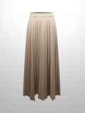 PLEATED SKIRT 37"- TAN-0