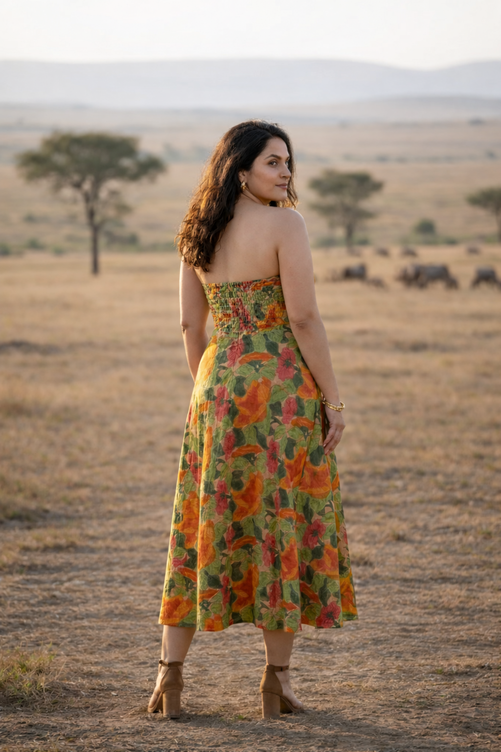 Tropical Floral Tube Dress