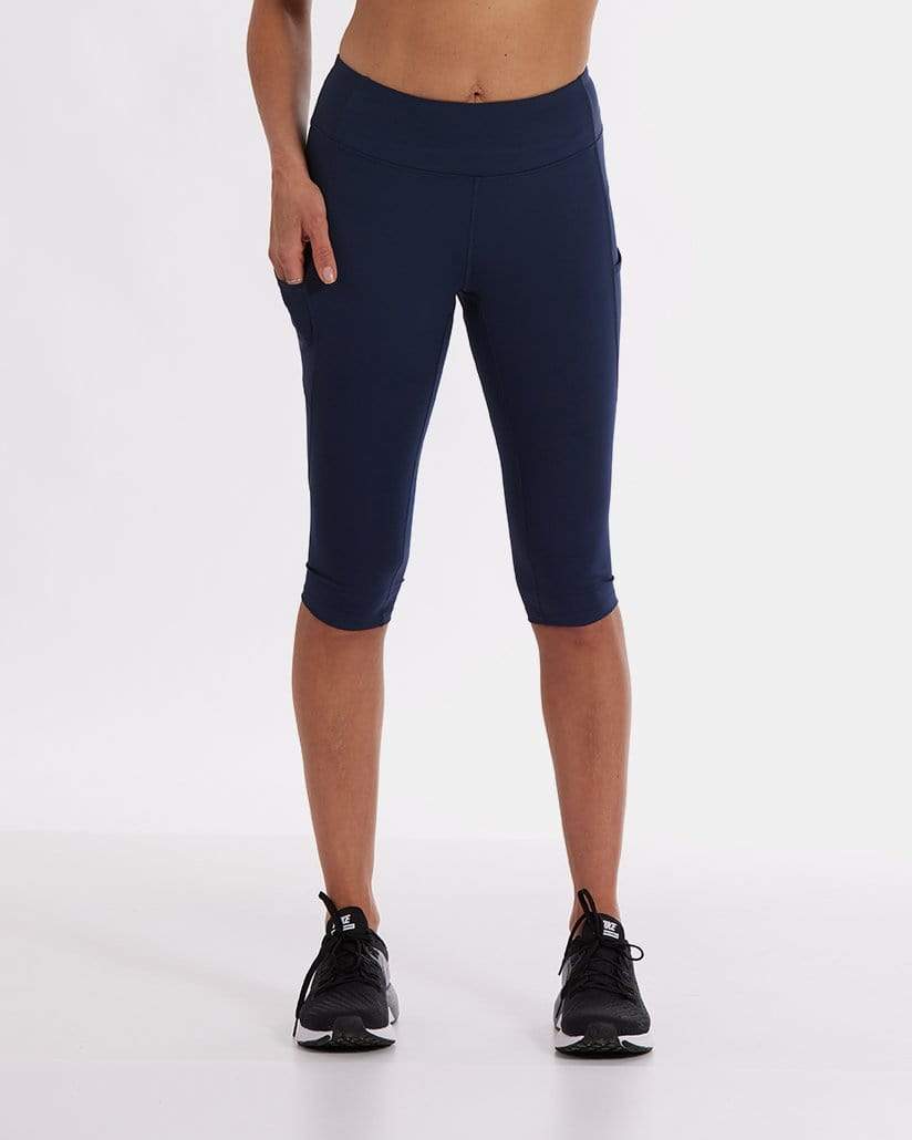 Mid-Rise Pocketed Crop Legging – Night Swim Navy (XS/M)