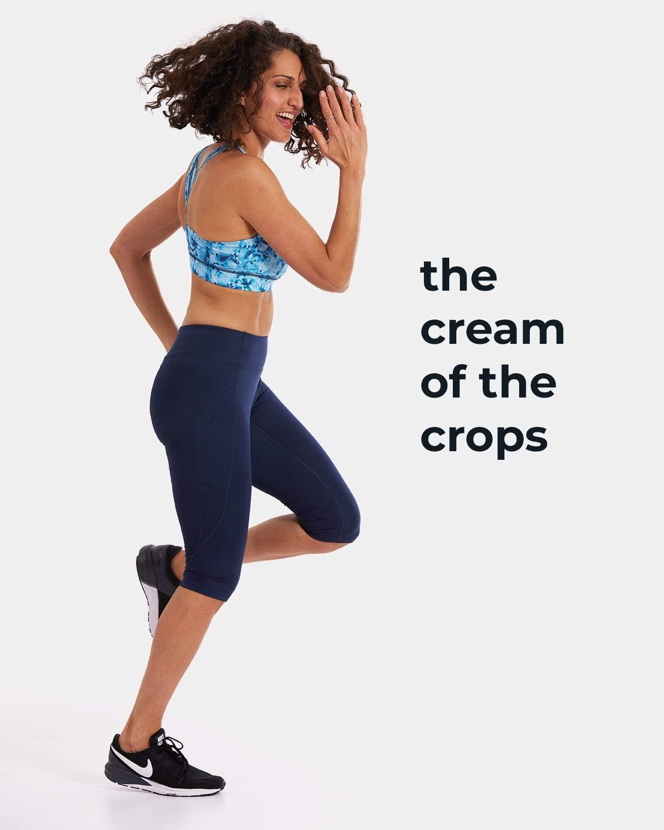 Mid-Rise Pocketed Crop Legging – Night Swim Navy (XS/M)