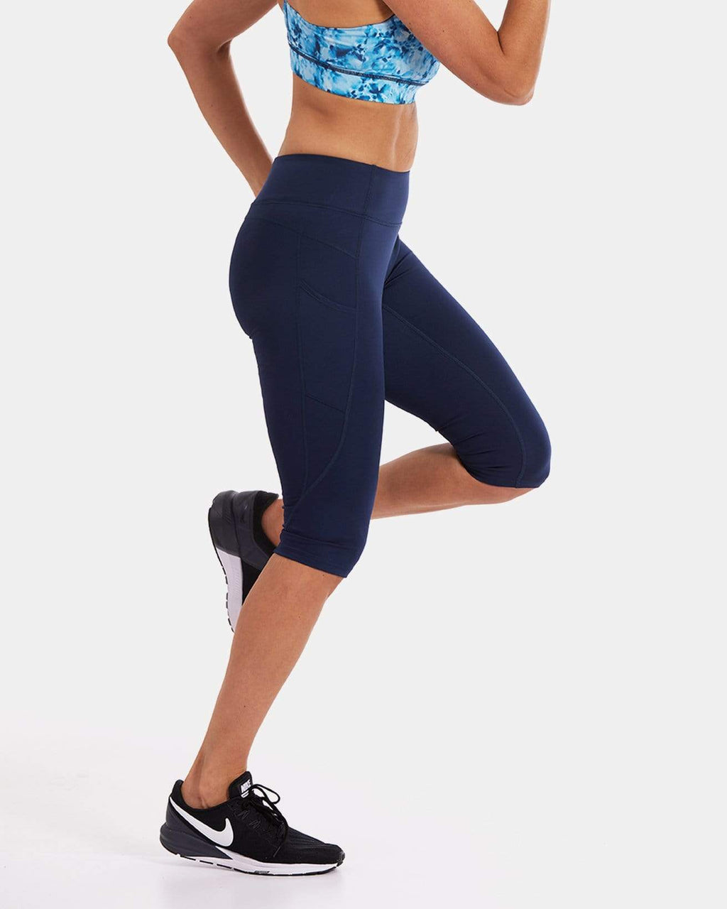 Mid-Rise Pocketed Crop Legging – Night Swim Navy (XS/M)