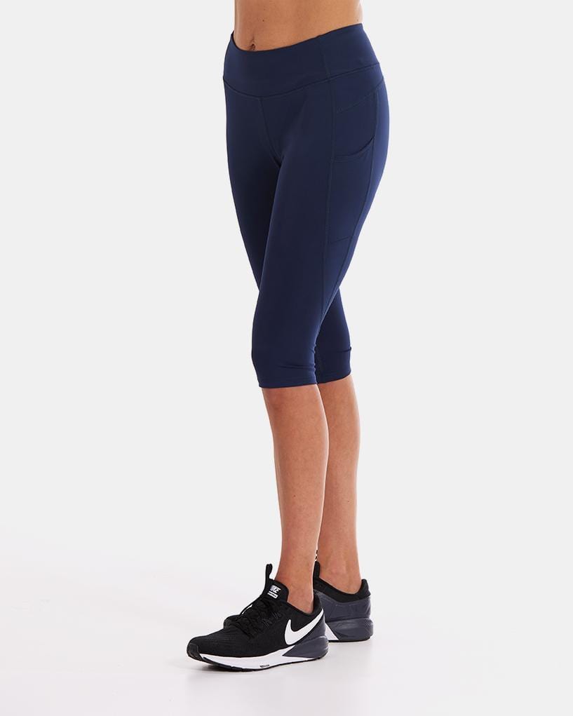 Mid-Rise Pocketed Crop Legging – Night Swim Navy (XS/M)