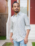 Timeless Grey Men's Button Down Shirt